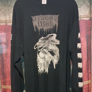 Predatory Light Black Graphic Long Sleeve Shirt